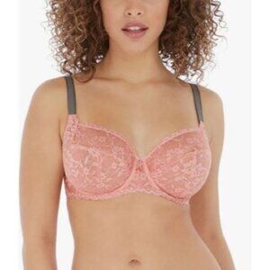 Freya Women's Offbeat Underwire Side Support Bra in Pink AA5451 Size 30DDD